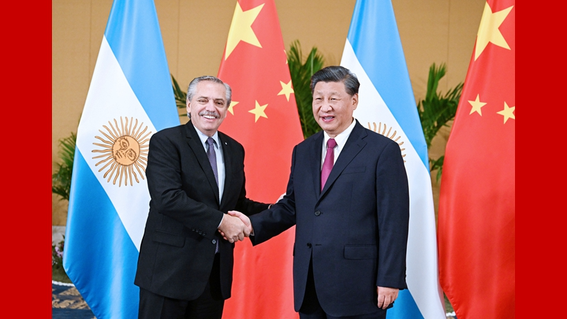 Xi Jinping Se Reúne Con Alberto Fernández Durante La Cumbre Del G20 En Indonesia Cgtn En Español