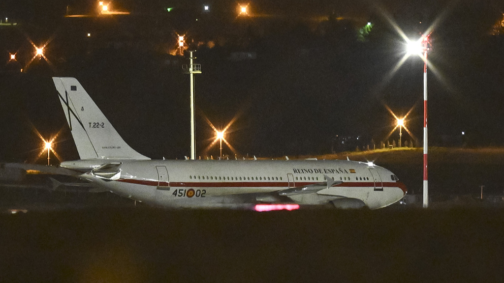 El avión del presidente de Gobierno español aterriza de emergencia en  Ankara por problema técnico - CGTN en Español